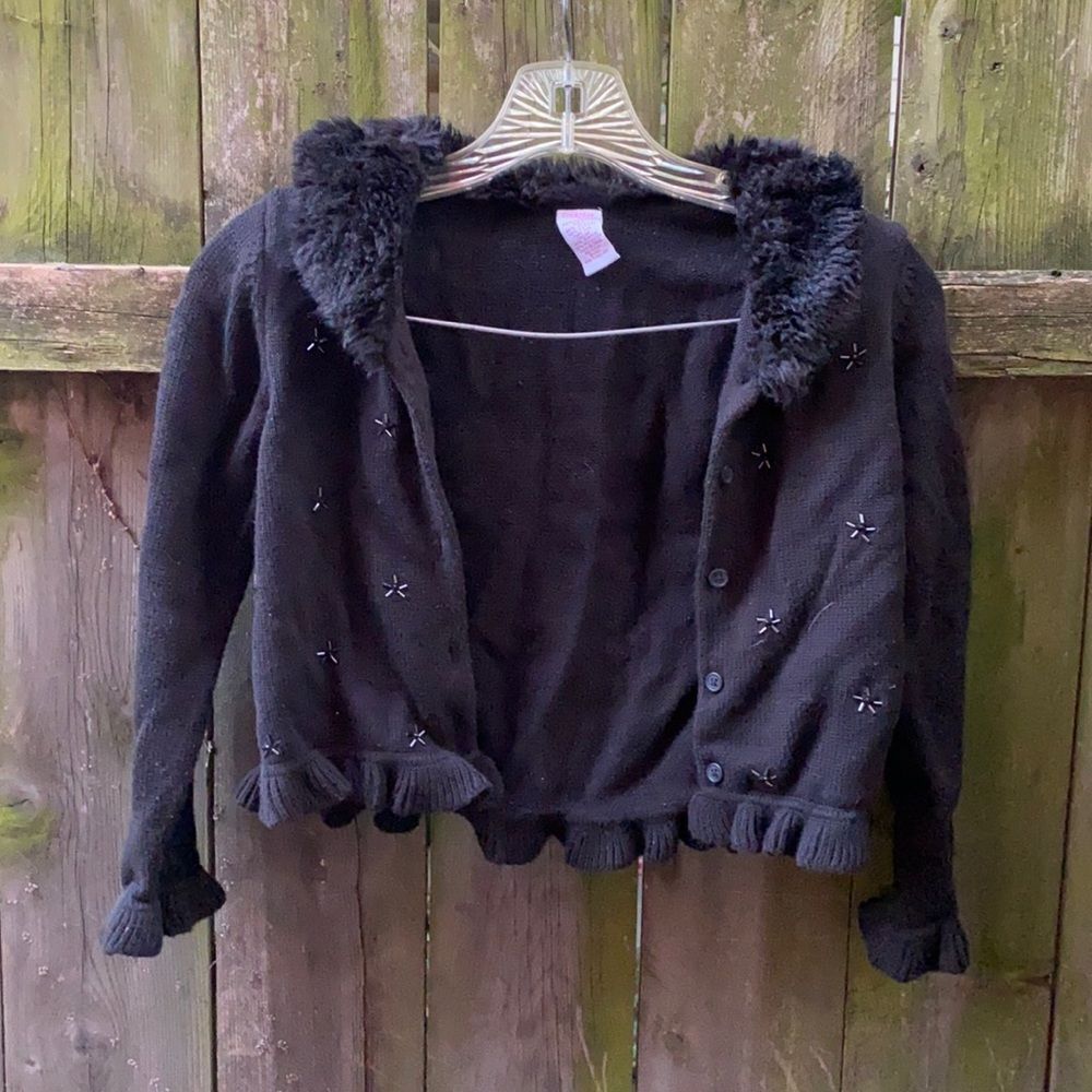 Gymboree black sweater sz. 6